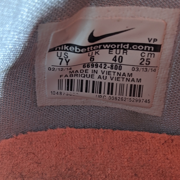 Nike Kevin Durant ,7y, women 8.5 pink grey - Picture 6 of 6